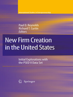 cover image of New Firm Creation in the United States